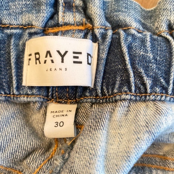 NWT FRAYED Super High Baggy Short in Sour Candy, size 30 - Picture 11 of 13